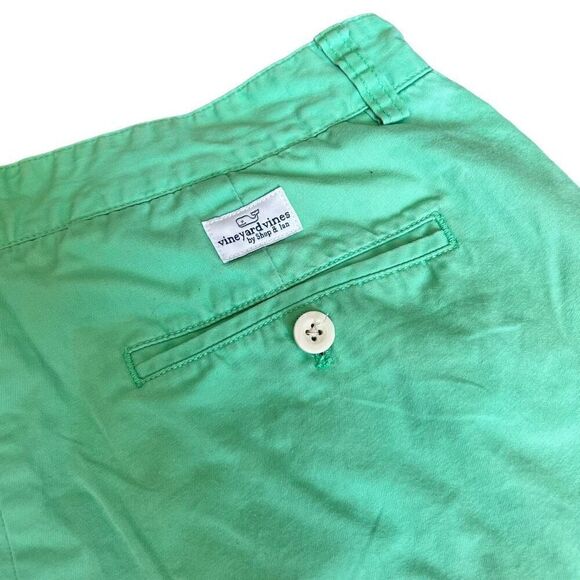 Vineyard Vines Men’s 32 Breaker Aqua‎ Flat Front Preppy Chino Shorts 100% Cotton - Picture 3 of 8